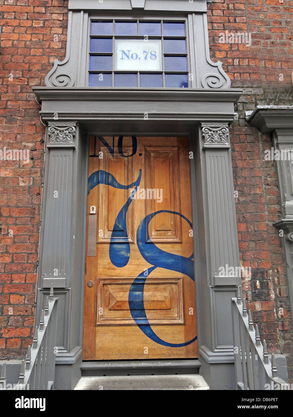 BrooklynMixer SeventyEight, 78, a doorway in Seel Street, Liverpool, Merseyside, England, UK, L1 4BH Stock Photo