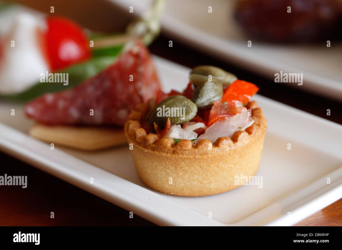 Snack served in a hotel Gozo the sister island of Malta Stock Photo Alamy