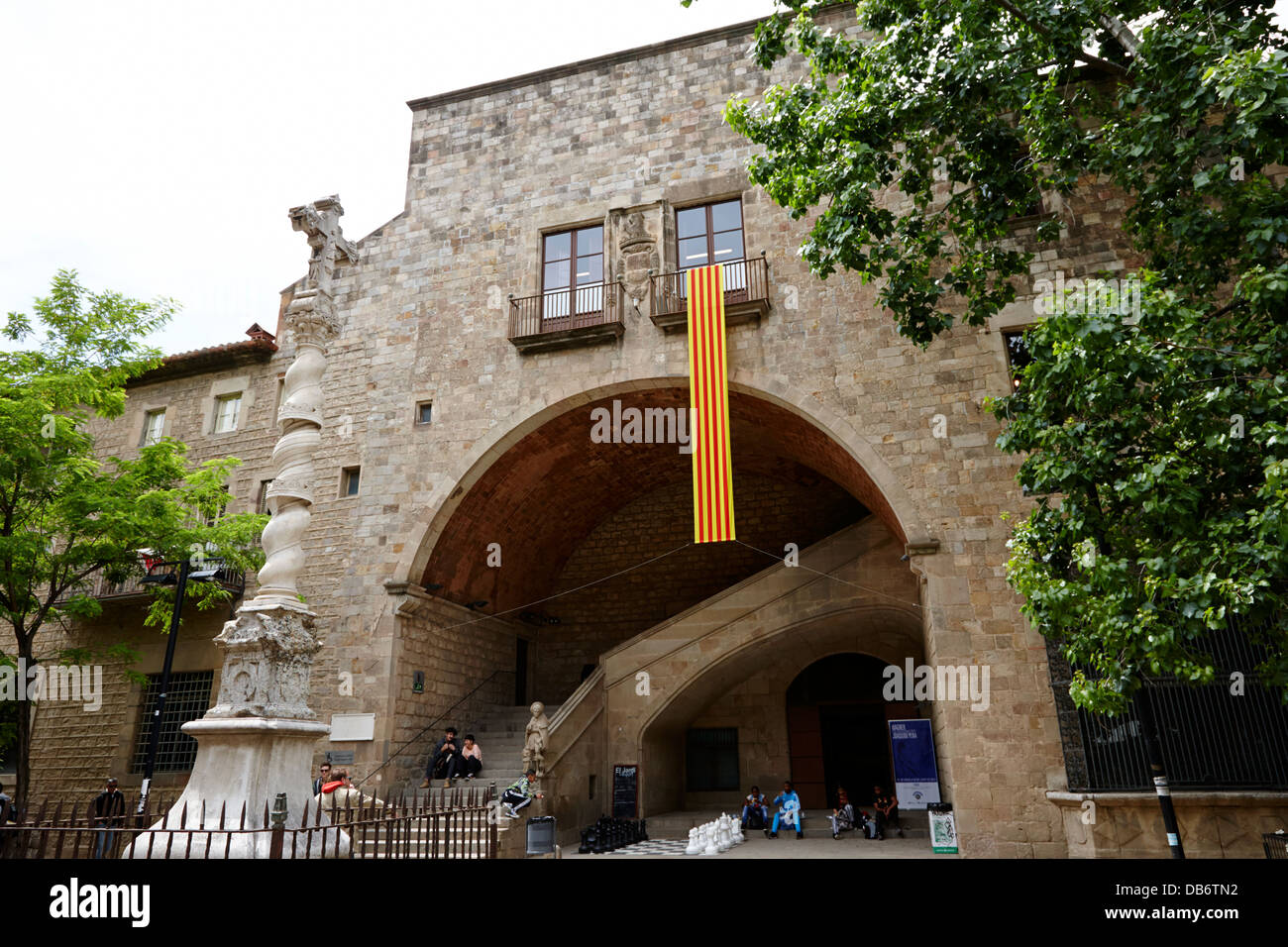 National Library of Catalonia Barcelona Catalonia Spain Stock Photo