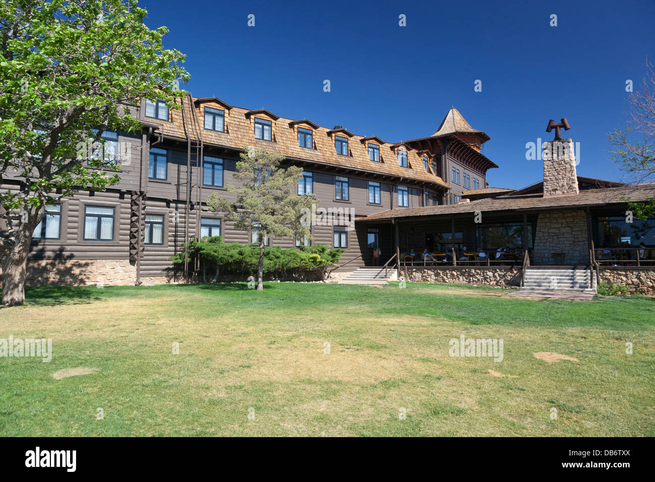 El Tovar Hotel, South Rim, Grand Canyon National Park, Arizona. Stock Photo