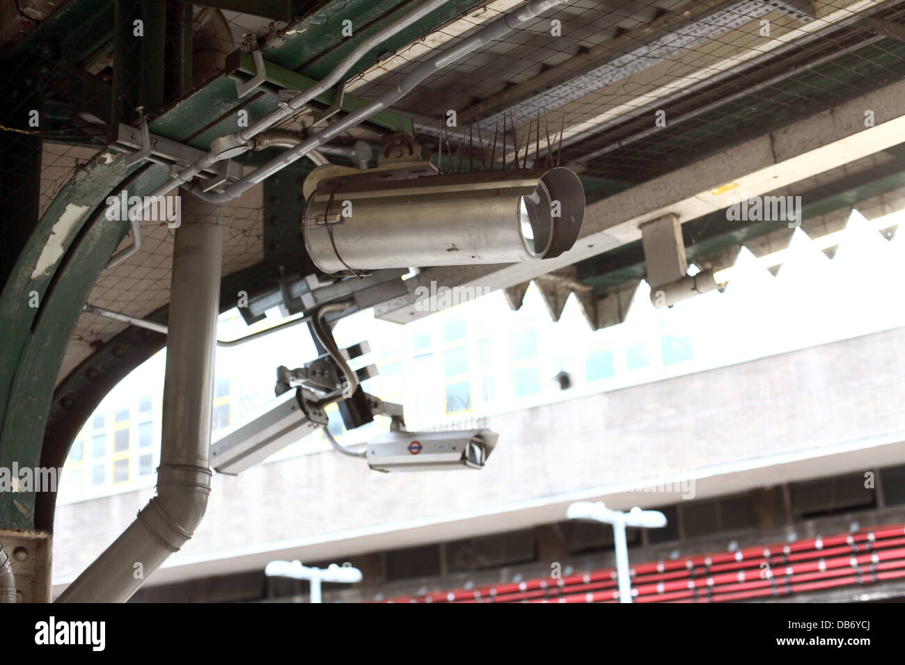CCTV system security cameras on The London Underground stations. 4th