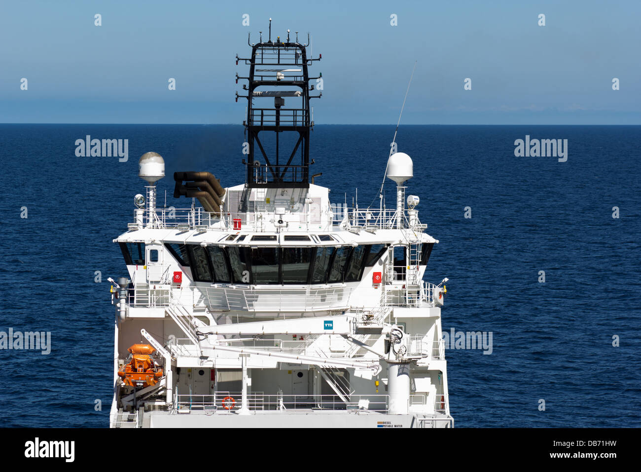 The MV Blue Fighter North Sea Oil Industry Supply Ship Stock Photo - Alamy
