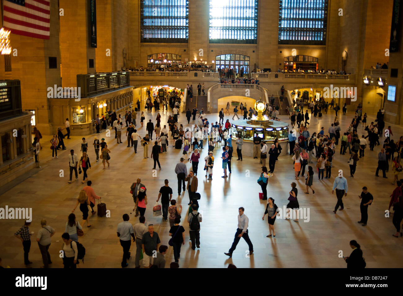 People / travelers in Grand Central Station, New York City Stock Photo