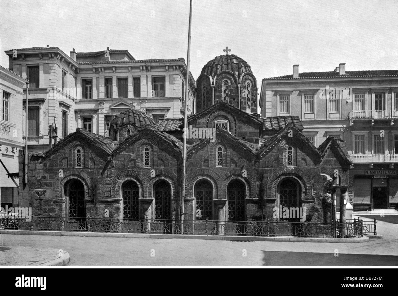 geography / travel, Greece, Athens, churches, Hagios Eleftherios, exterior view, 1911, Additional-Rights-Clearences-Not Available Stock Photo