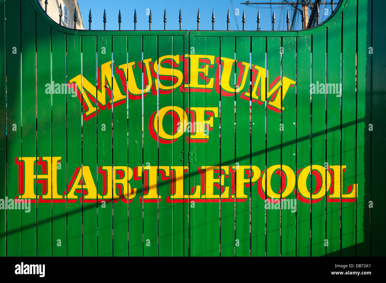 Museum Signage, Hartlepool Marina, Teesside Stock Photo Alamy