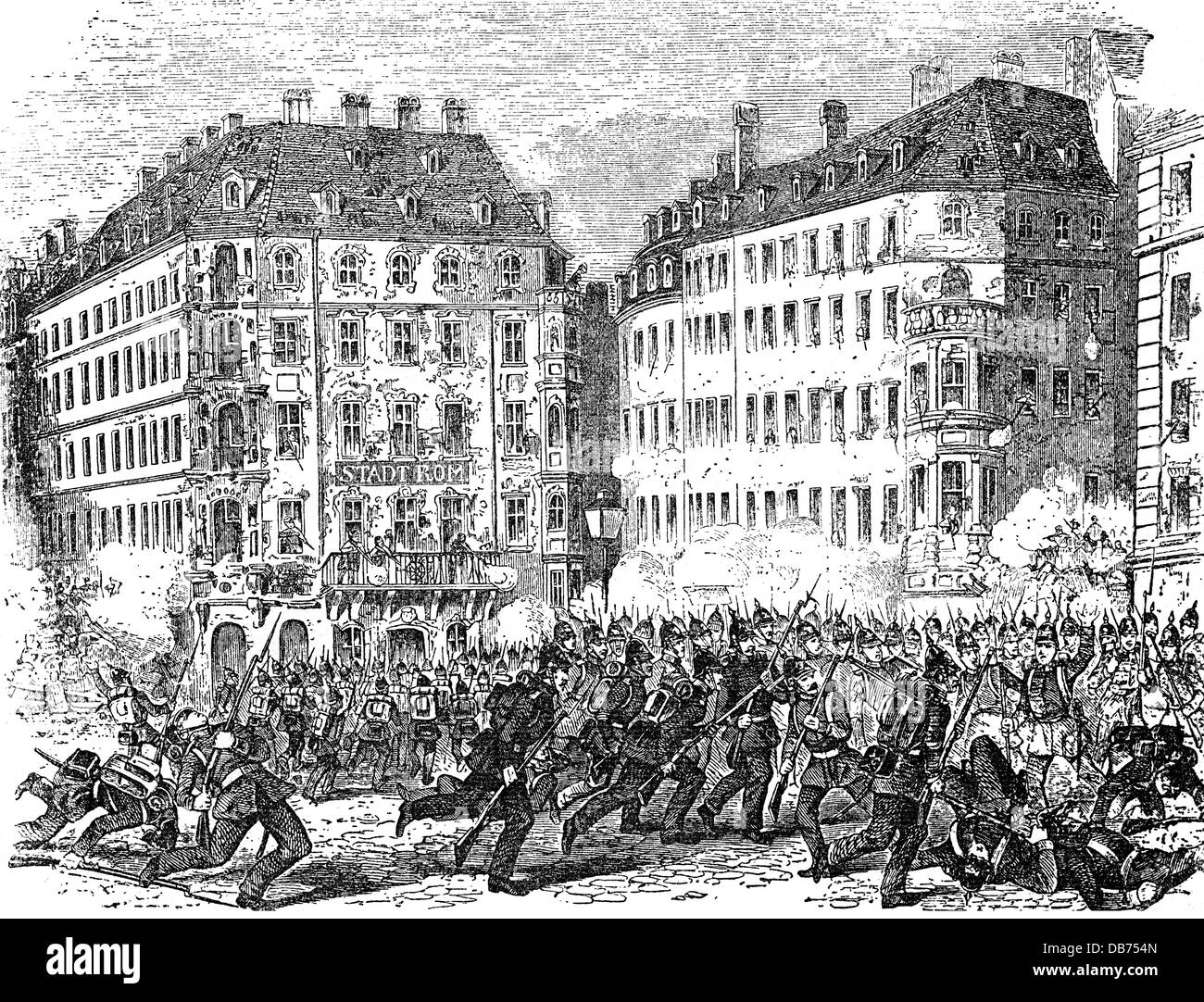 Период революции в европе. Революция 1848 г. Революция 1848—49 в Германии. Баррикады в Берлине 1848.