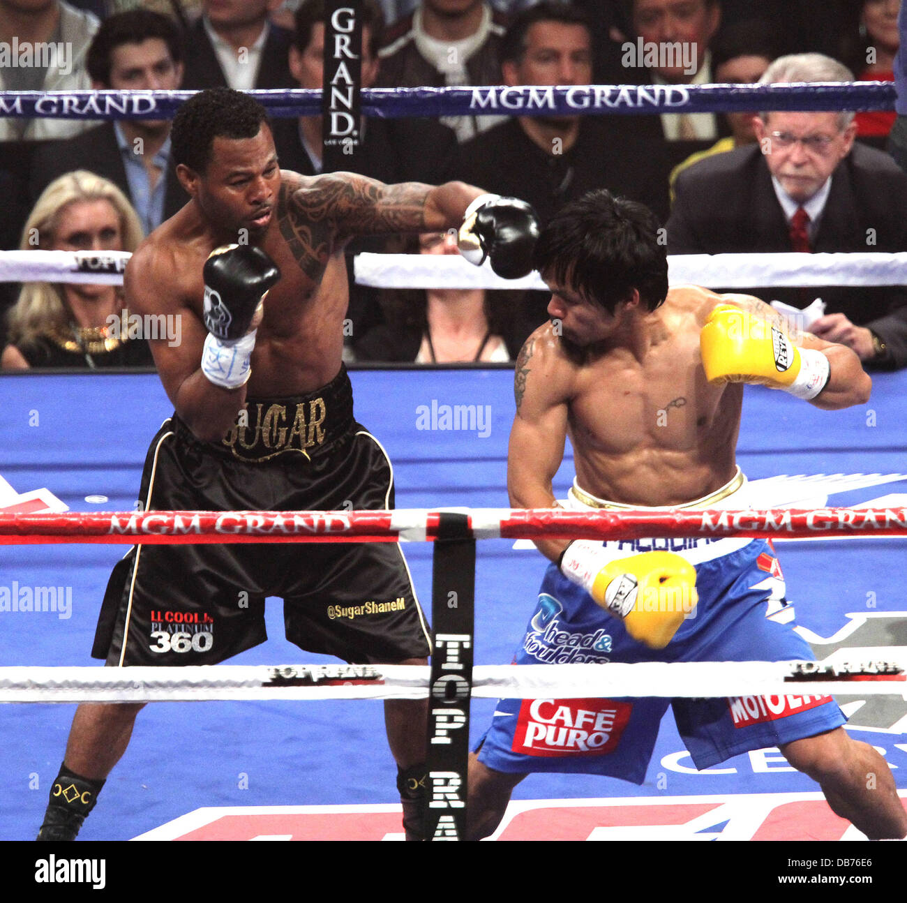 3XL Original New Boxing Fight Manny Pacquiao vs. Shane Mosley T-Shirt