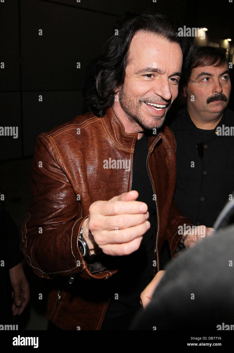 Yanni meets and greets fans outside the Nokia Center after his performance Los Angeles, California - 08.05.11 Stock Photo