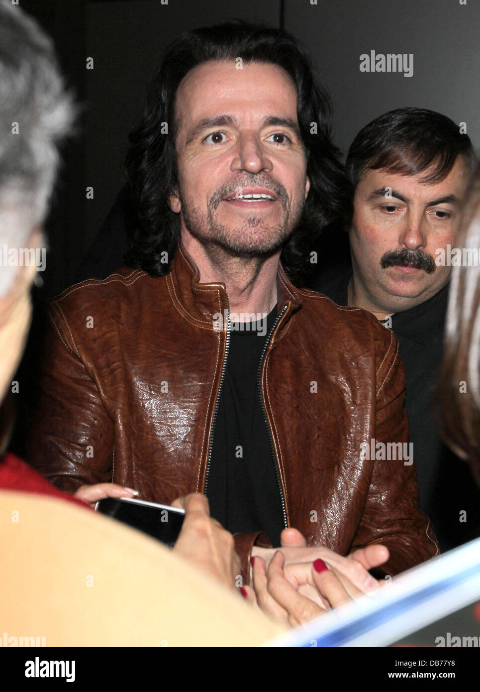 Yanni meets and greets fans outside the Nokia Center after his performance Los Angeles, California - 08.05.11 Stock Photo