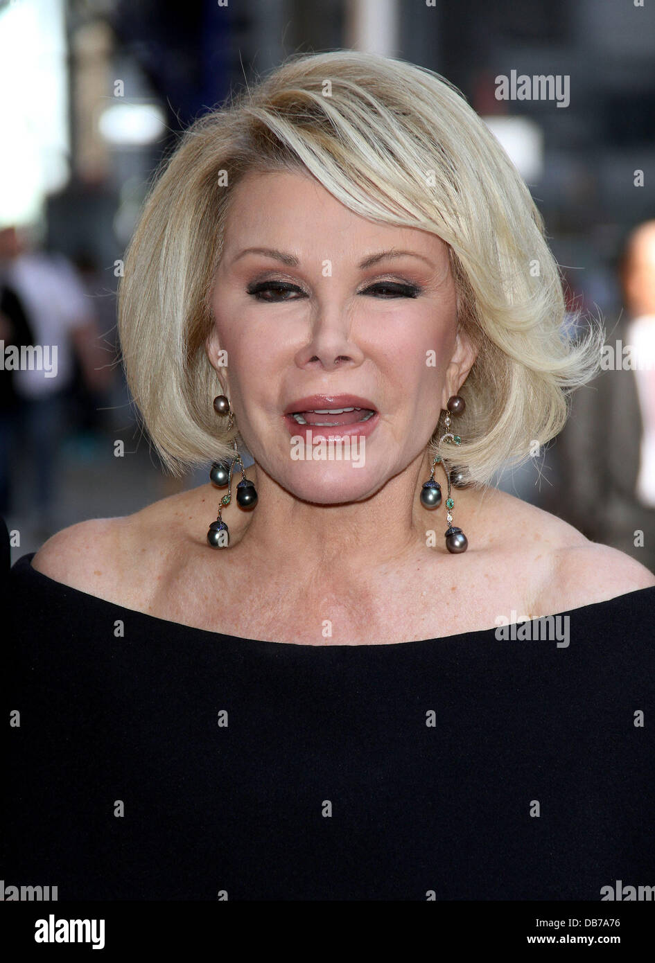 Joan Rivers Celebrities outside The Ed Sullivan Theater for 'The David