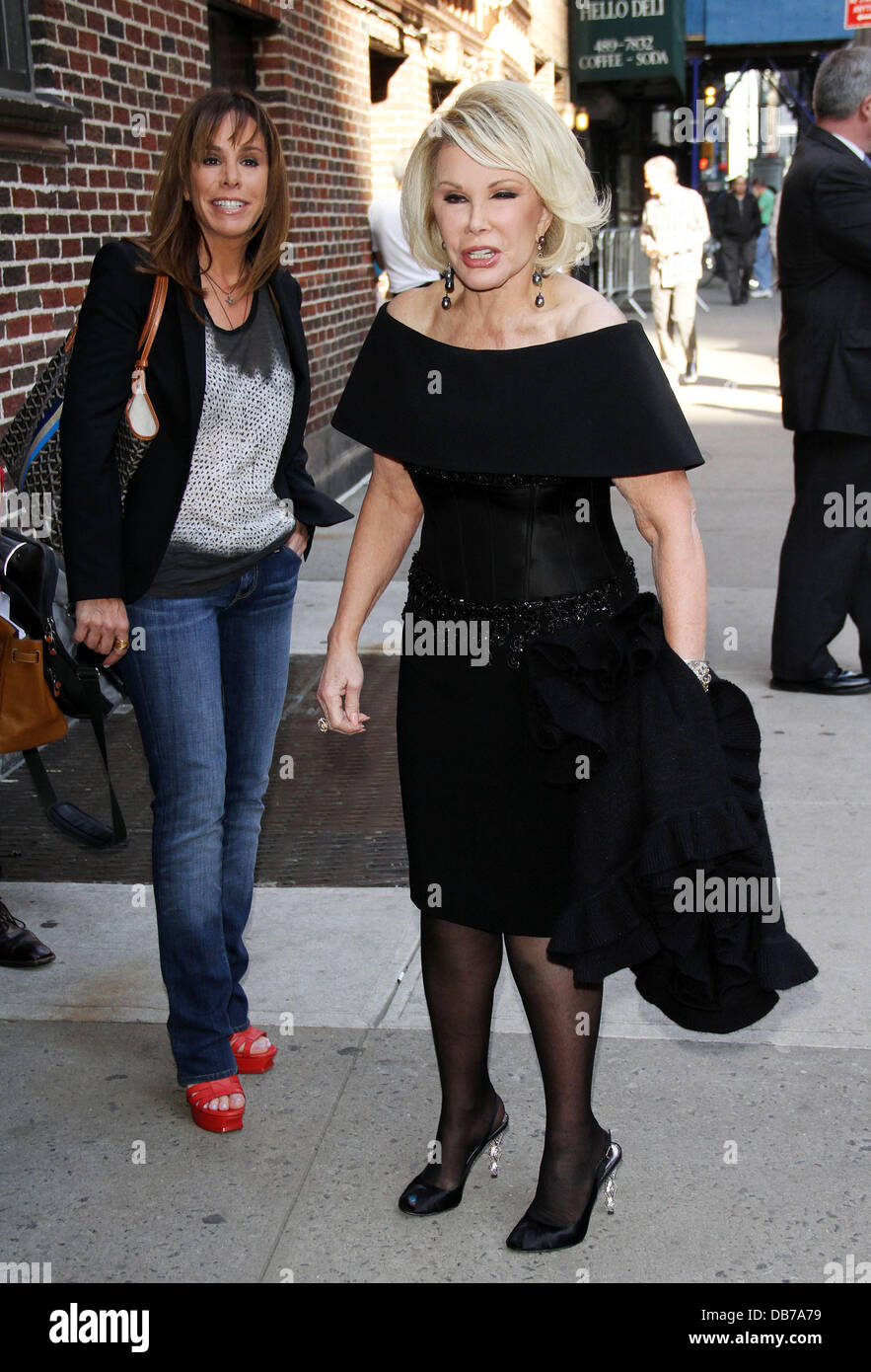 Melissa Rivers and Joan Rivers Celebrities outside The Ed Sullivan