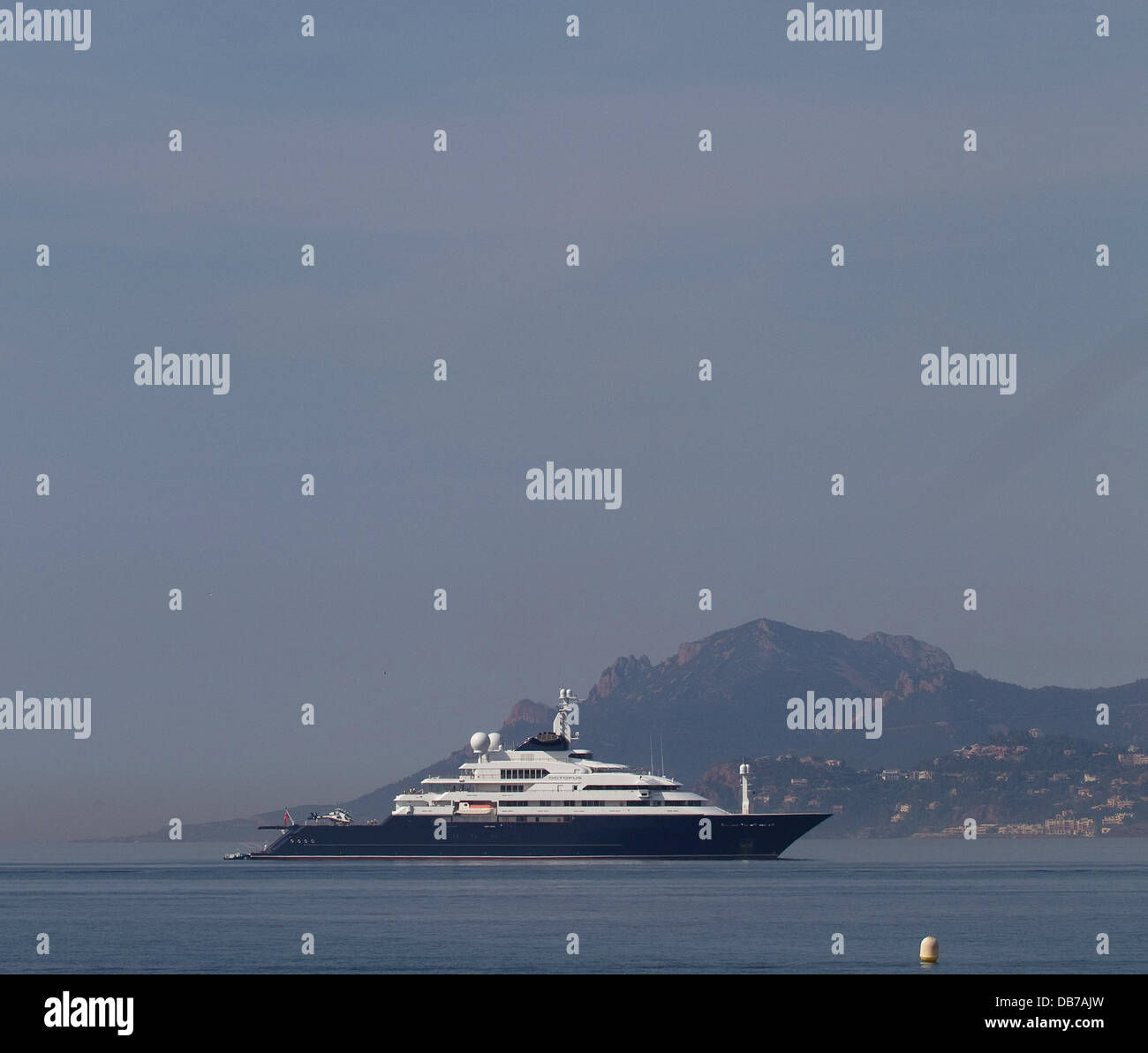 Microsoft founder Paul Allen's yacht Octopus, anchored off the coast of