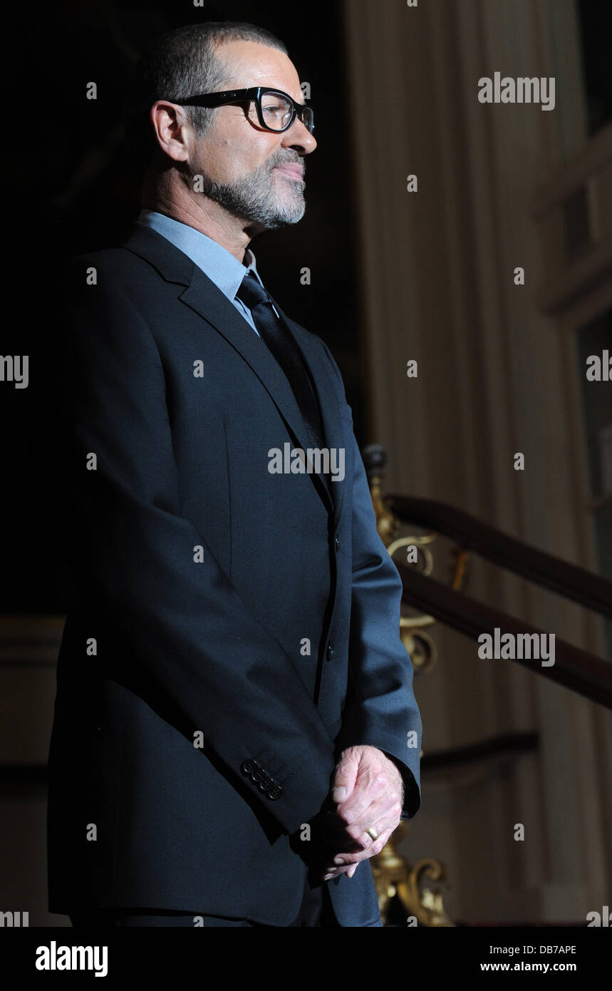Michael George Opera George Michael attends a press conference at the Royal Opera House to ...