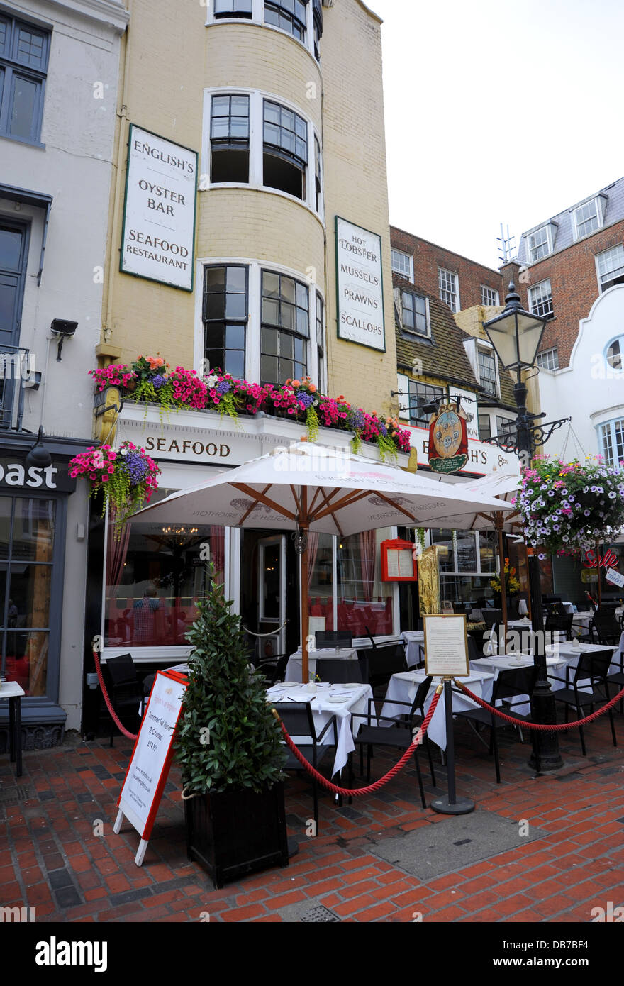 Exterior view of English's seafood restaurant Brighton UK Stock Photo