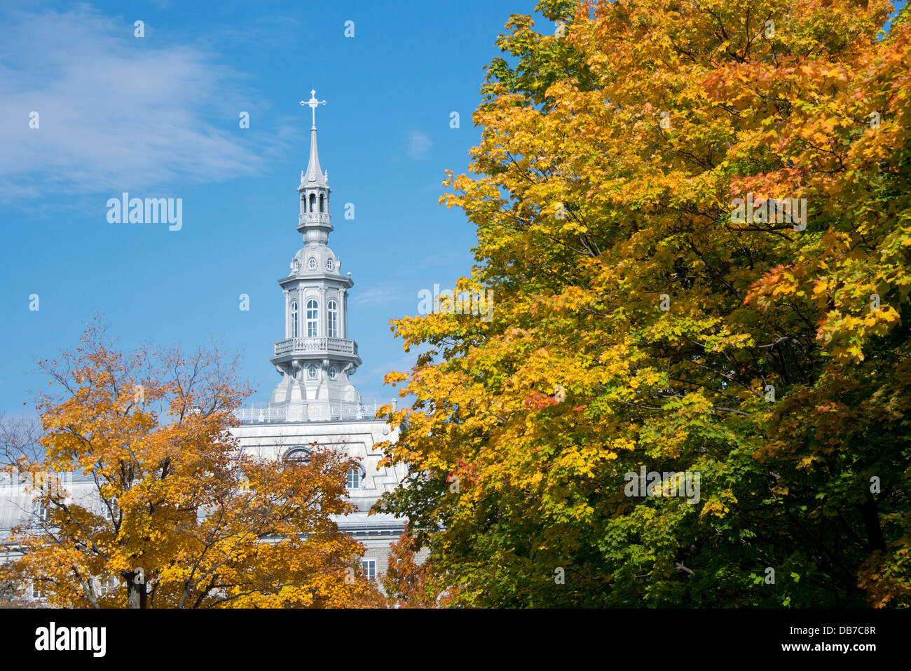 Canada, Quebec, Quebec City. Grand Seminaire circa 1663. Rooftop view