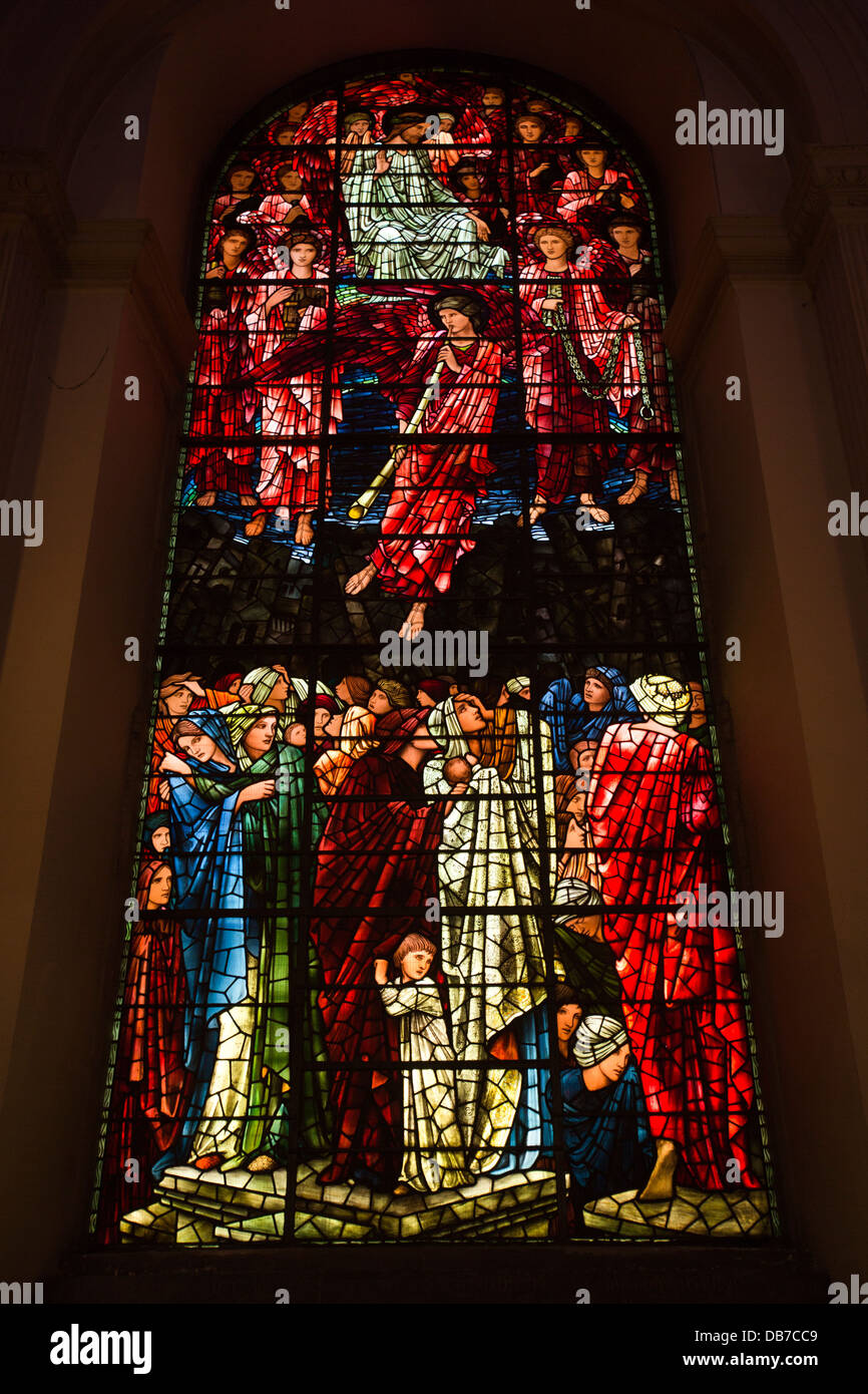 UK, England, Birmingham, St Philip’s Cathedral, stained glass window by Edward Burne Jones Stock