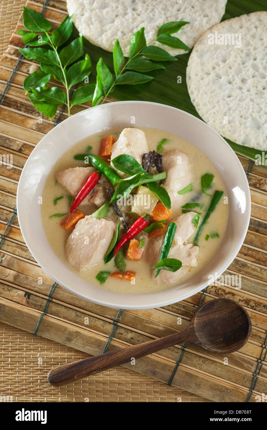 Kerala chicken stew Regional food India Stock Photo