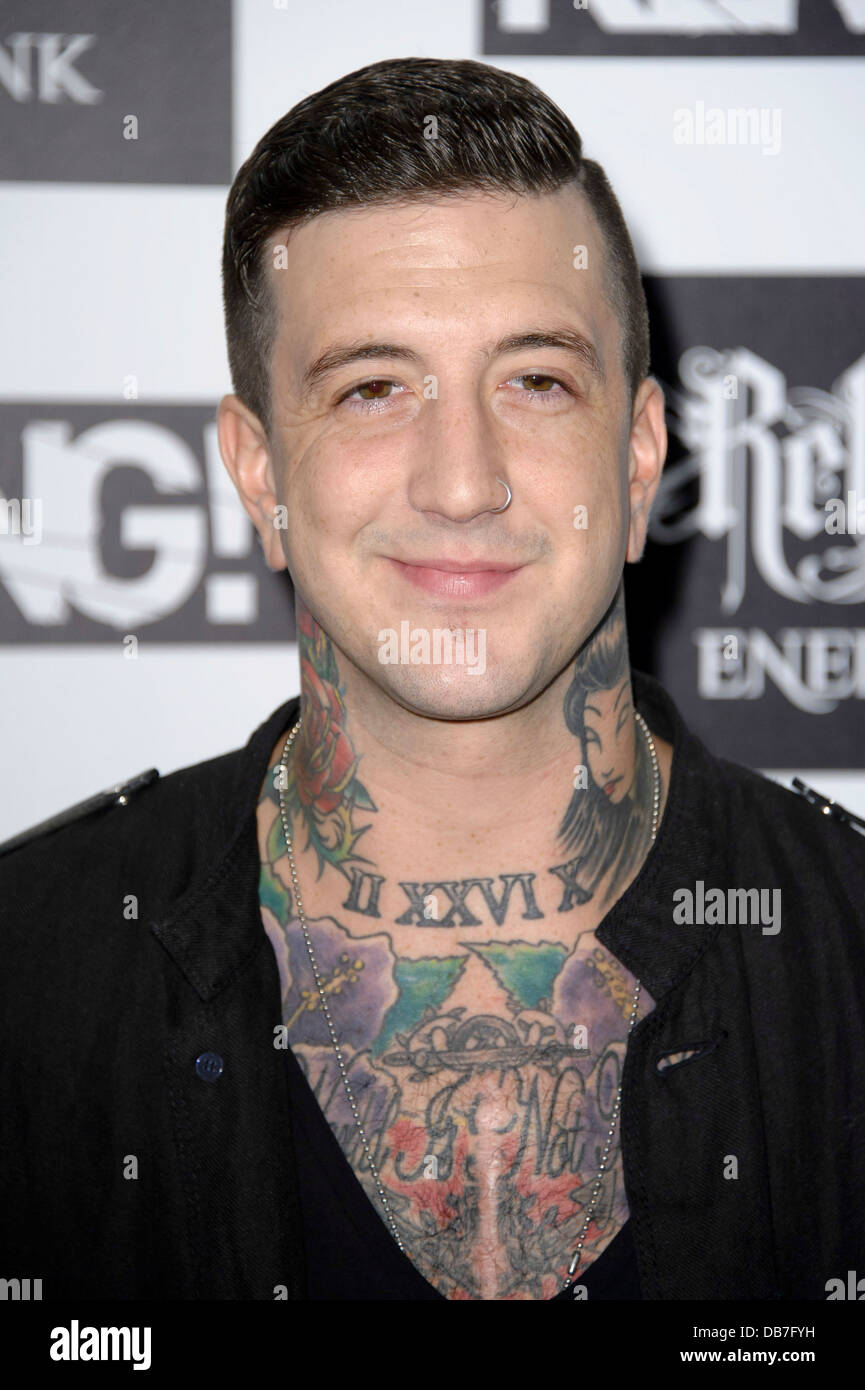 Austin Carlile Arrives For The Kerrang Awards 2013 London Stock