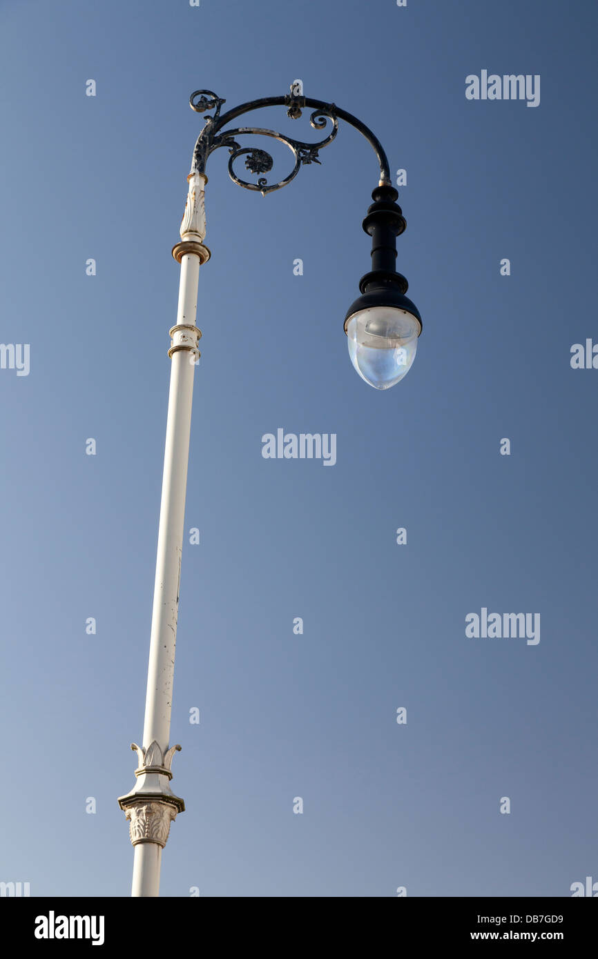 Decorative street lamp in Hastings Old Town, East Sussex Stock Photo