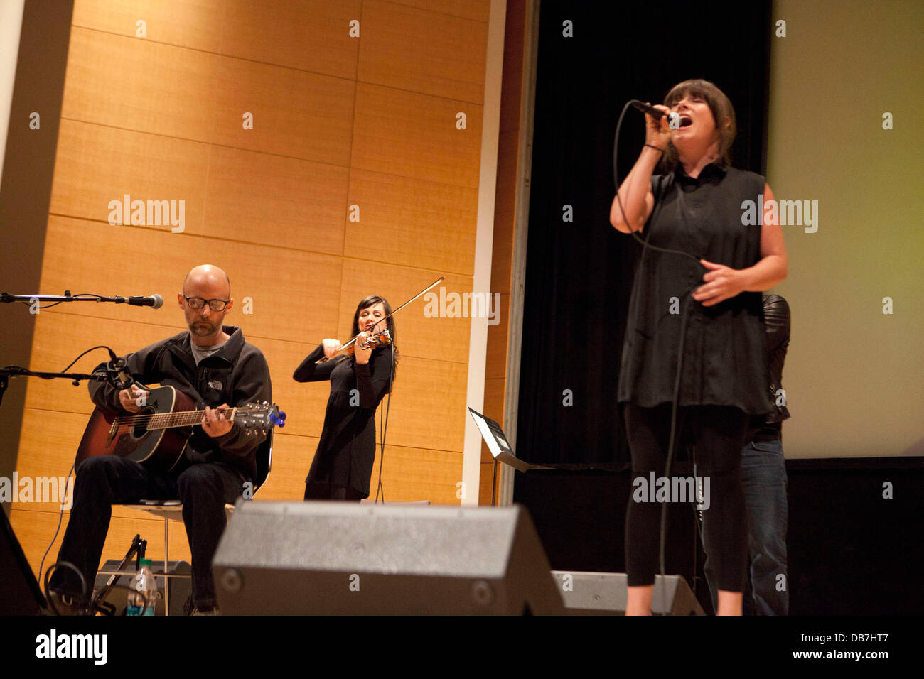 Moby performing an unplugged set of tracks from his new album ...
