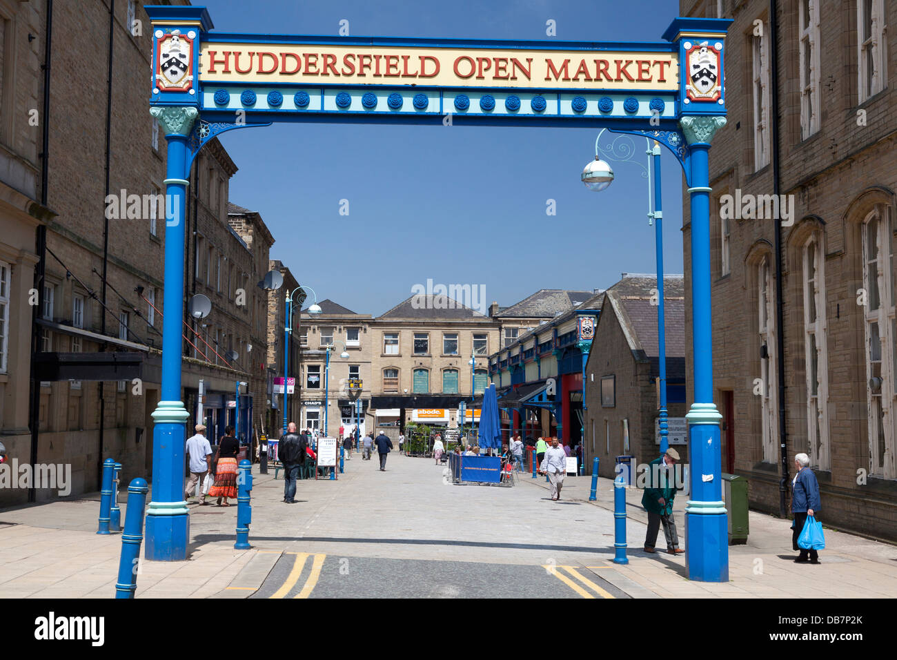 Entrance to Huddersfield Open Market, Huddersfield, West Yorkshire