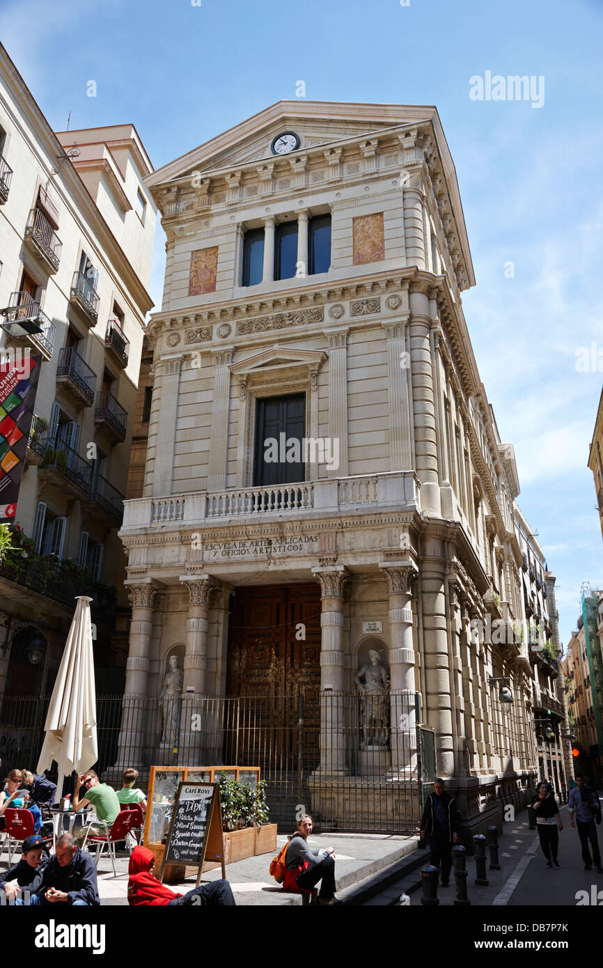 escuela de artes aplicadas y oficios artisticos Barcelona Catalonia Spain Stock Photo