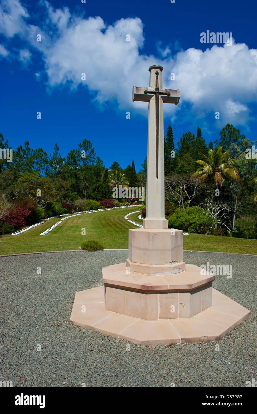 New Zealand Military Cemetery Stock Photo