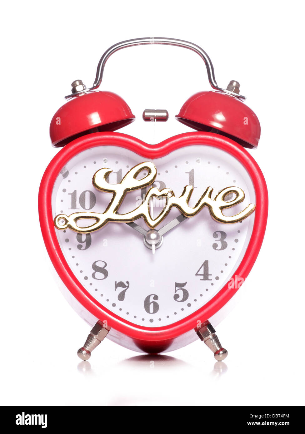 time for love alarm clock studio cutout Stock Photo Alamy