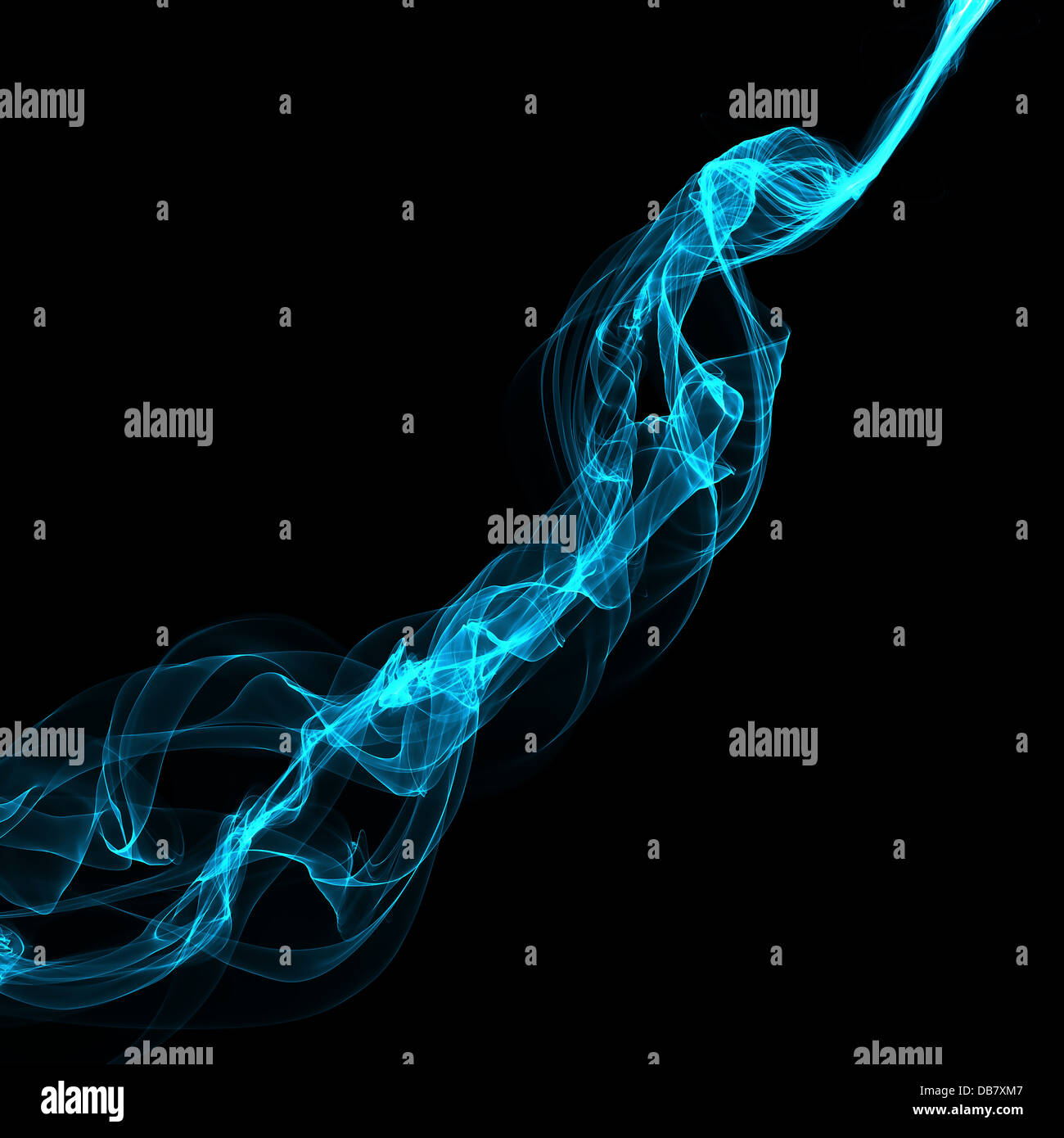 abstract blue smoke waves Stock Photo - Alamy