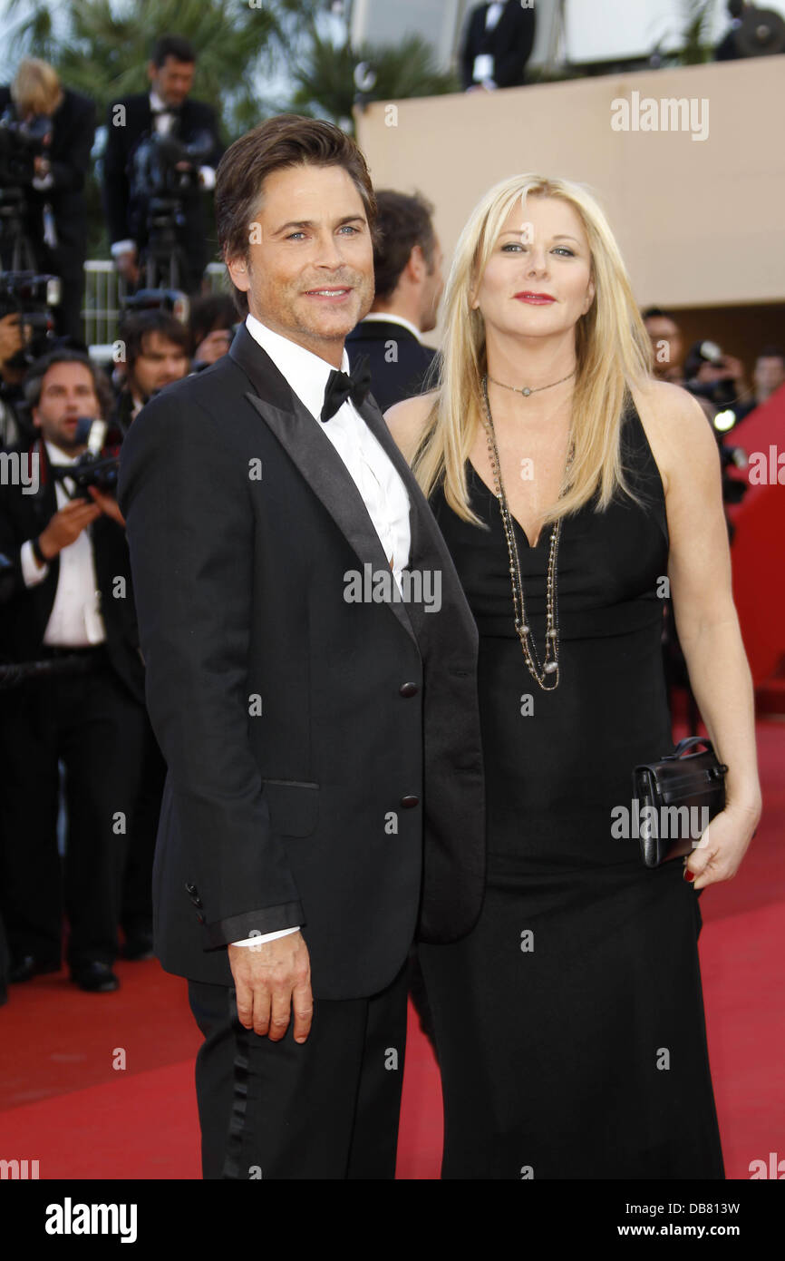 Rob Lowe, Sheryl Berkoff 2011 Cannes International Film Festival - Day 6 - The Tree of Life - Premiere Cannes, France - 16.05.11 Stock Photo