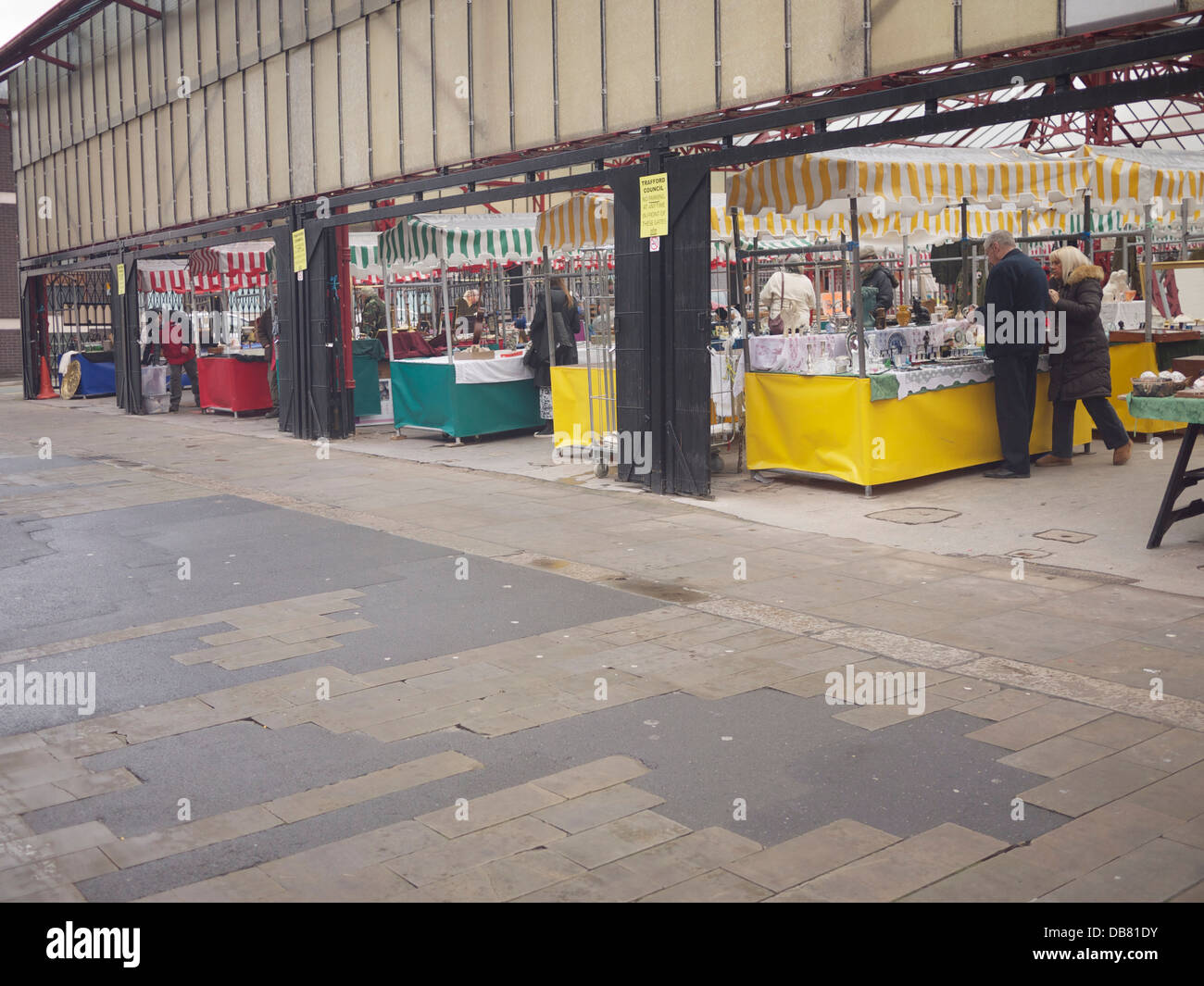 Altrincham Market: A Charter market since 1290 Stock Photo