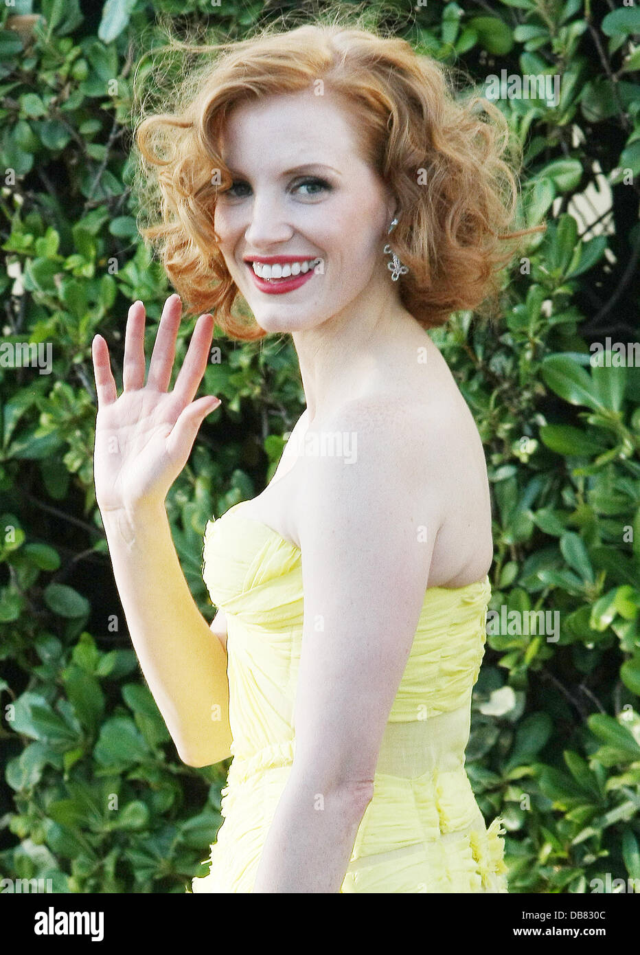 Jessica Chastain Celebrities leaving the Martinez hotel during the 2011