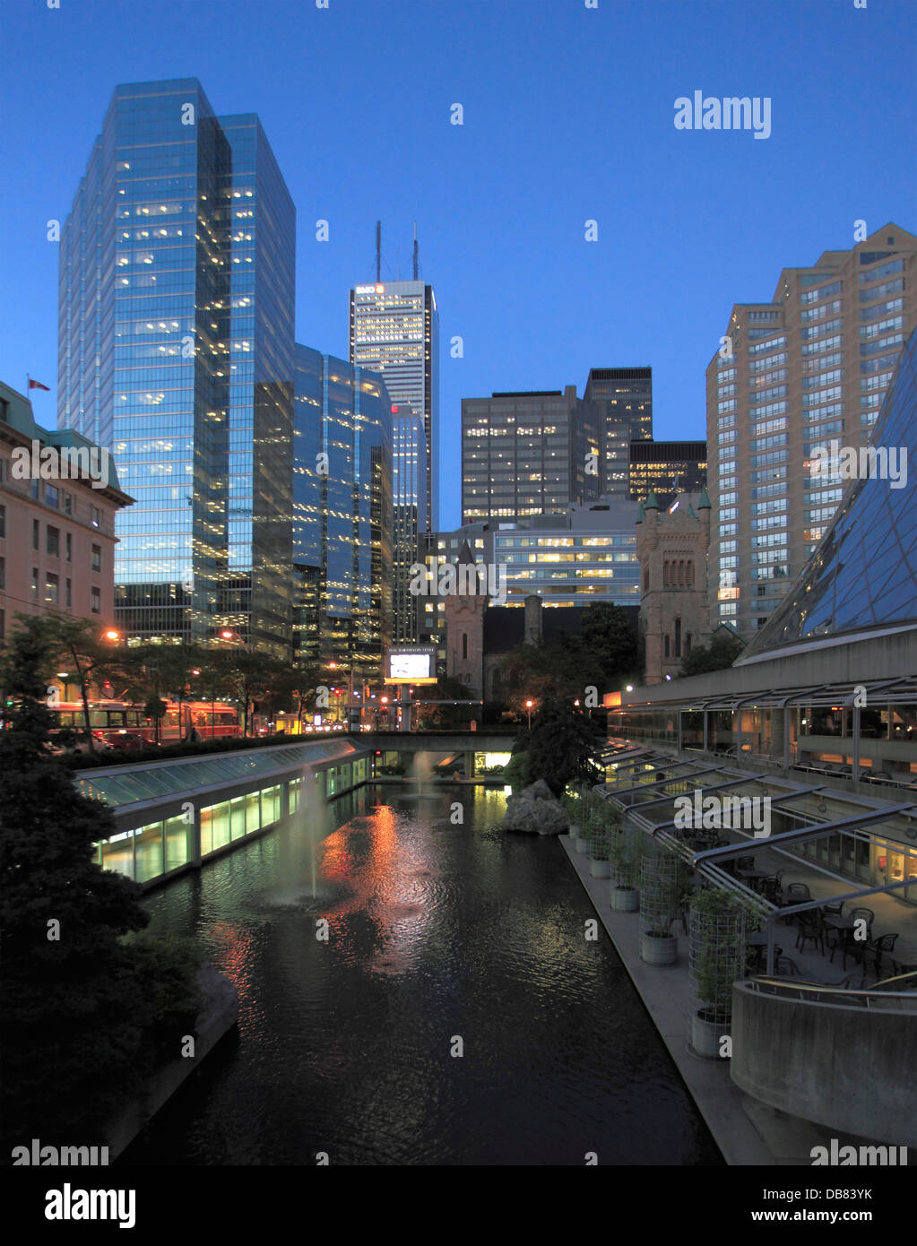 Canada, Ontario, Toronto, Financial District, skyline, Stock Photo