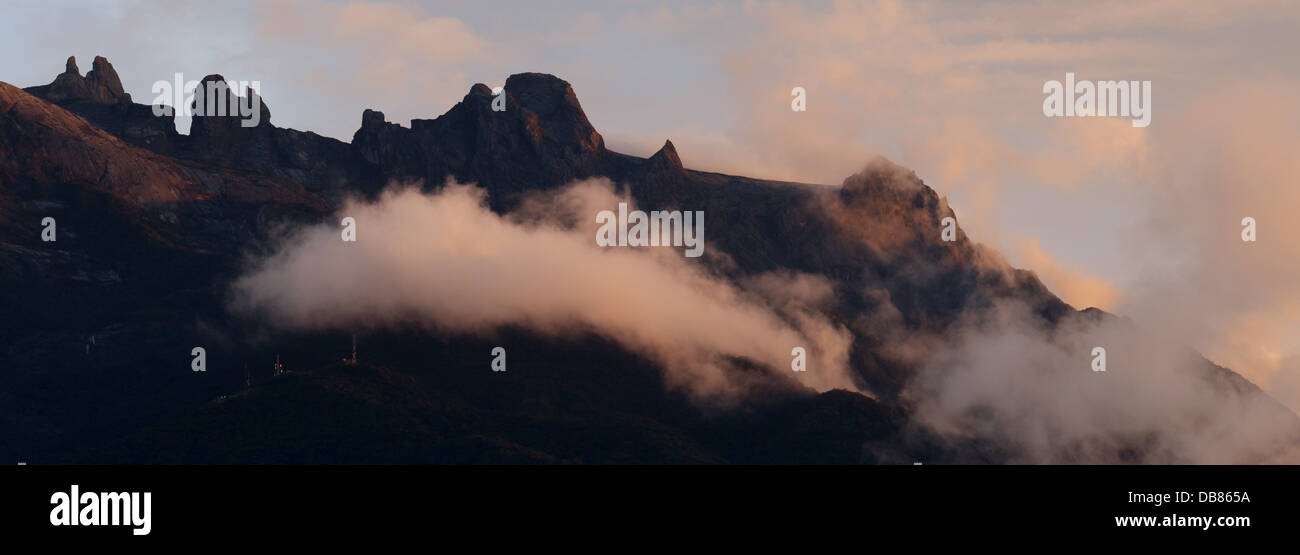 Mount Kinabalu, Malaysia's highest mountain, Sabah, Malaysia Stock Photo