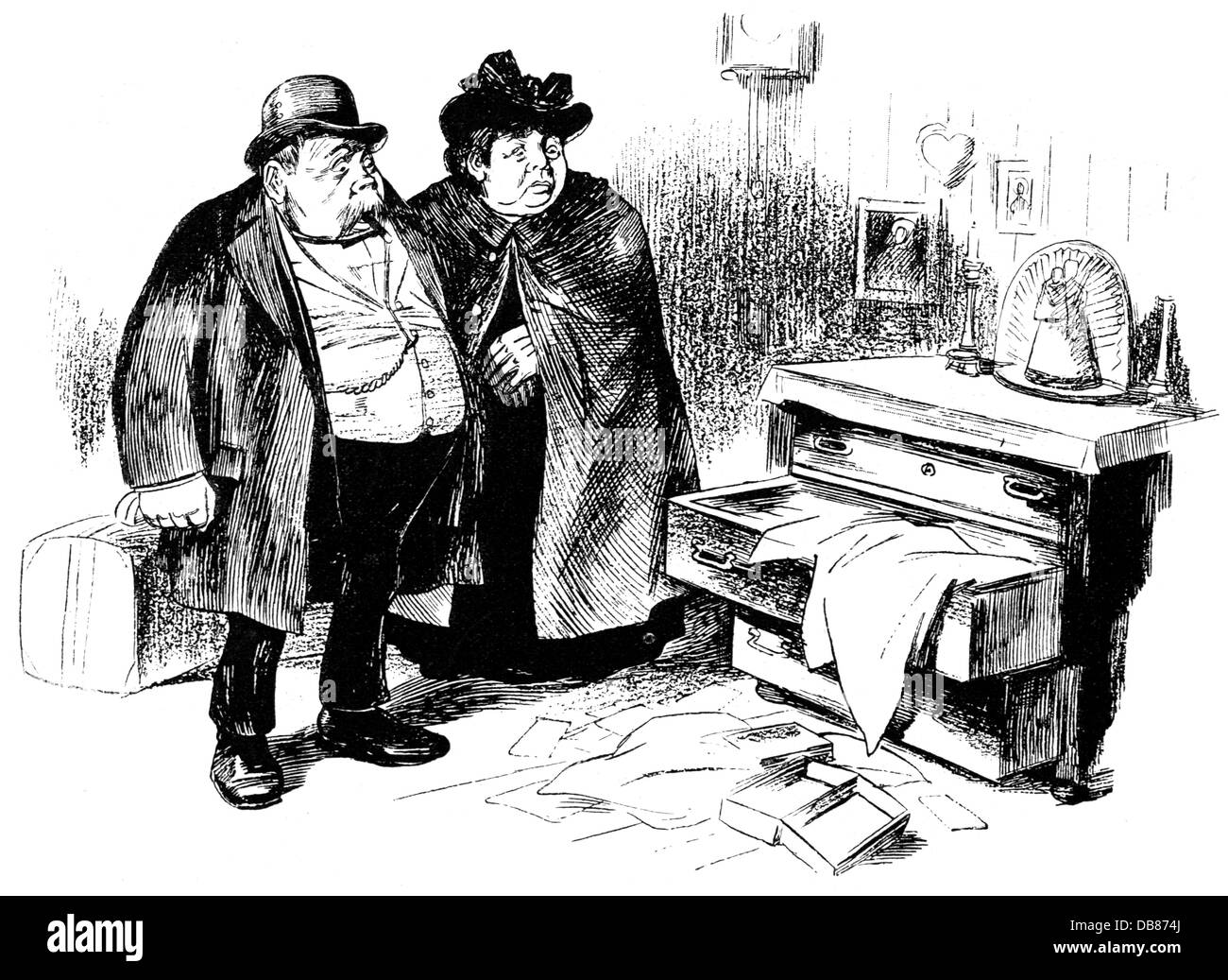 justice, crime, housebreaking, "So wie so" (Anyway), couple discovering