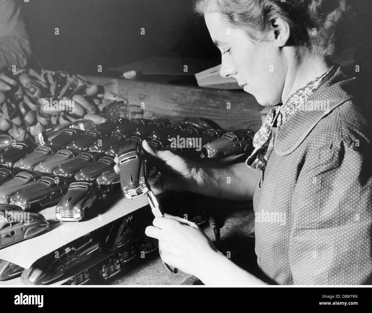 industry, toys, production of toy cars, Germany, 1950s, Additional