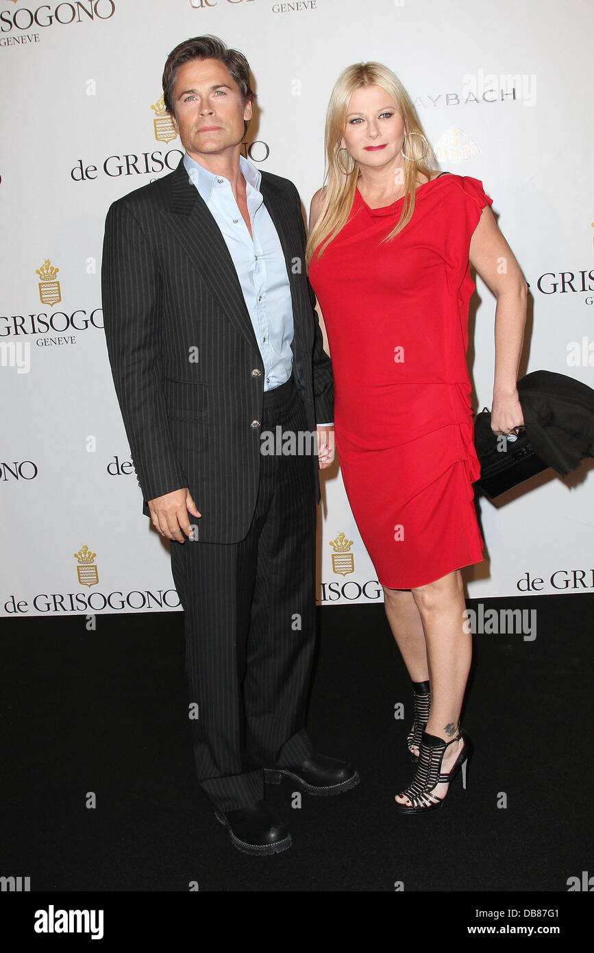 Sheryl Berkoff and Rob Lowe 2011 Cannes International Film Festival - Day 7 - de Grisogono Dinner - Arrivals Cannes, France - 17.05.11 Stock Photo