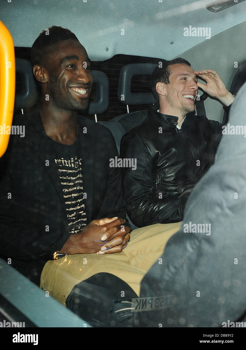 Johan Djourou and Sebastien Squillaci Arsenal football team dinner held at C London London, England - 18.05.11 Stock Photo