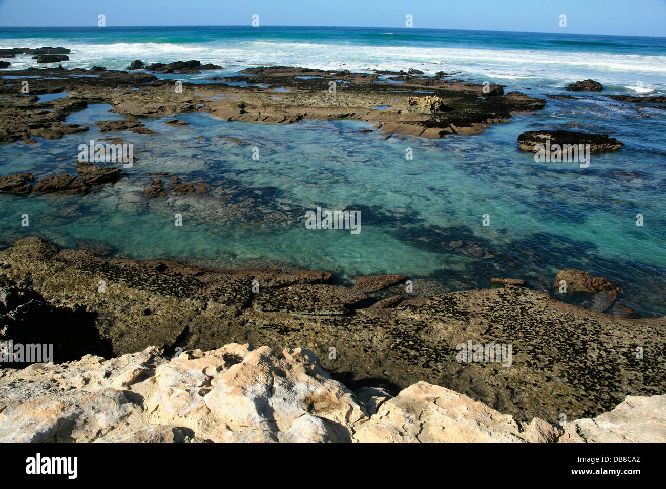rock pools at De Hoop Nature Reserve, Overberg, South Africa, Stock Photo