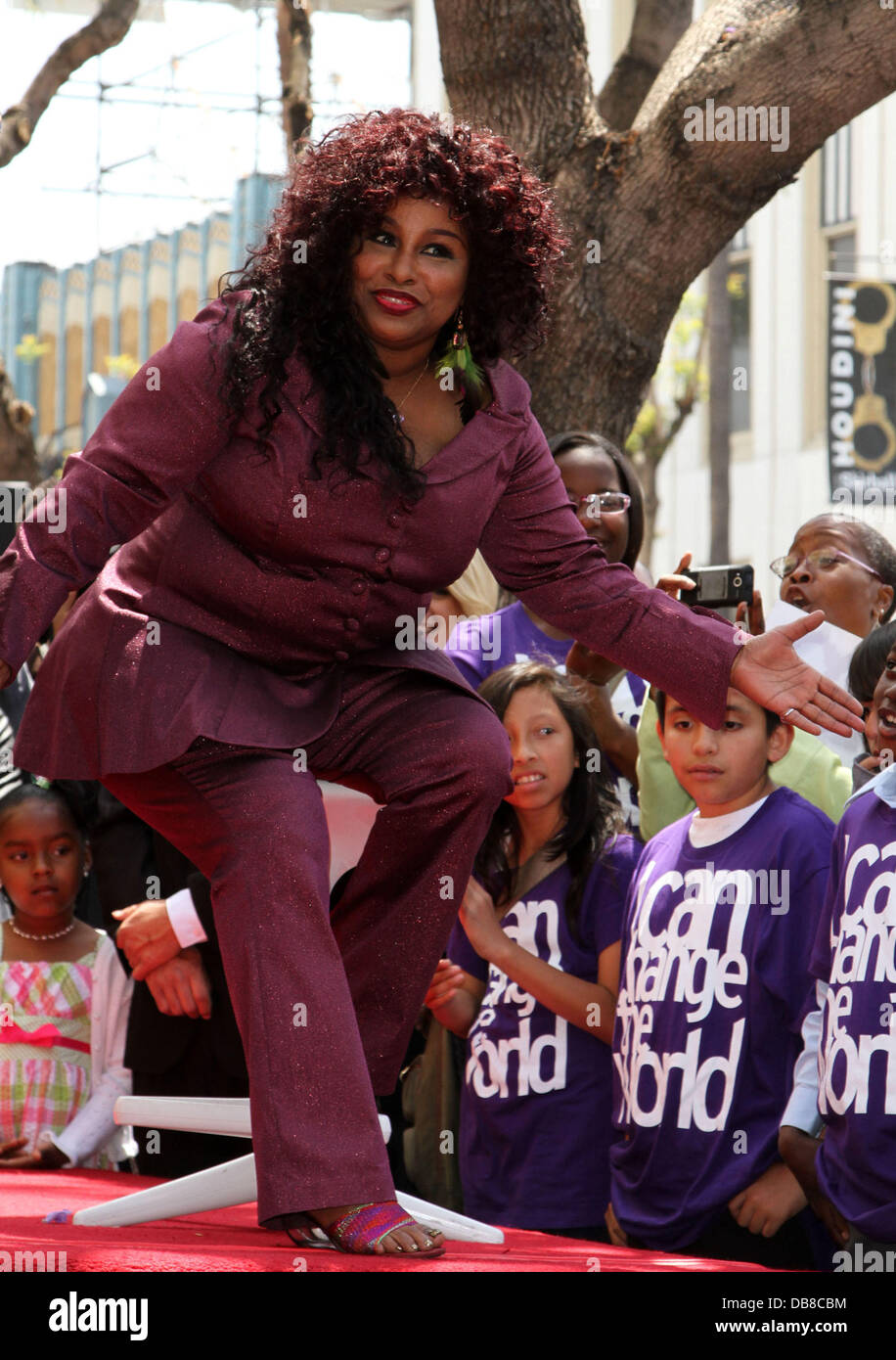 Chaka Khan Chaka Khan Hollywood Walk Of Fame Induction Ceremony Held On