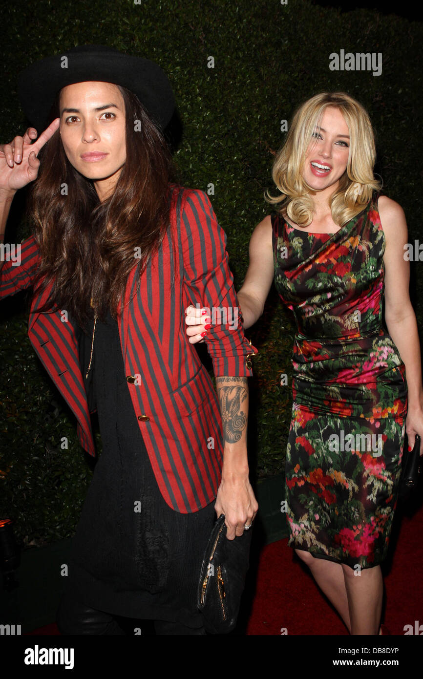 Amber Heard (R) and Girlfriend is Tasya van Ree 'Beauty Culture'  Photographic Exploration held at the Annenberg Space for Photography  Century City, California - 19.05.11 Stock Photo - Alamy