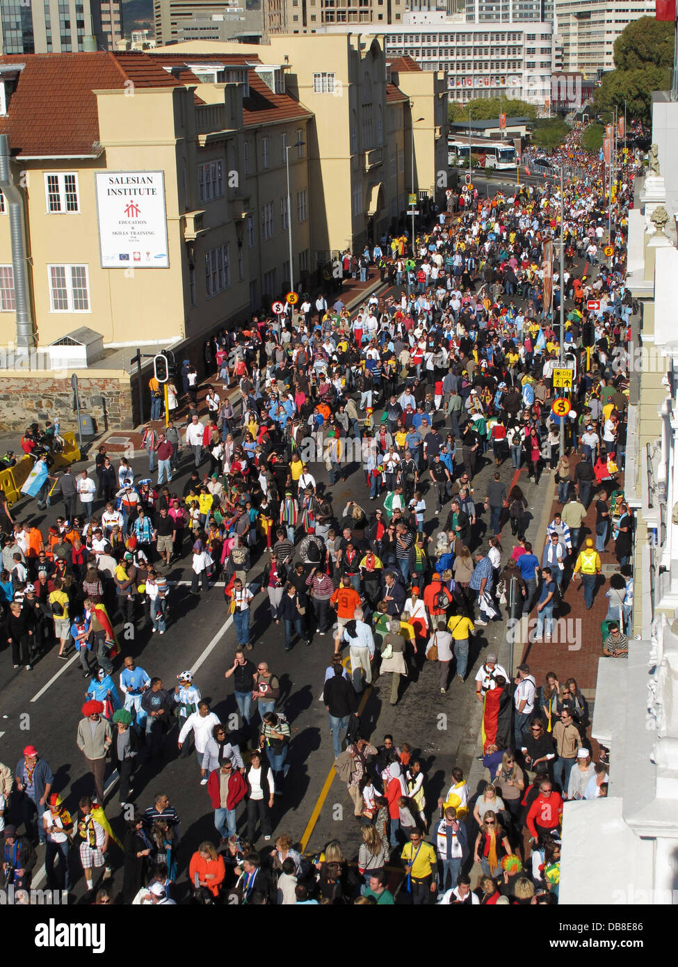 South African fans celebrates pride passion fan walk in Cape Town