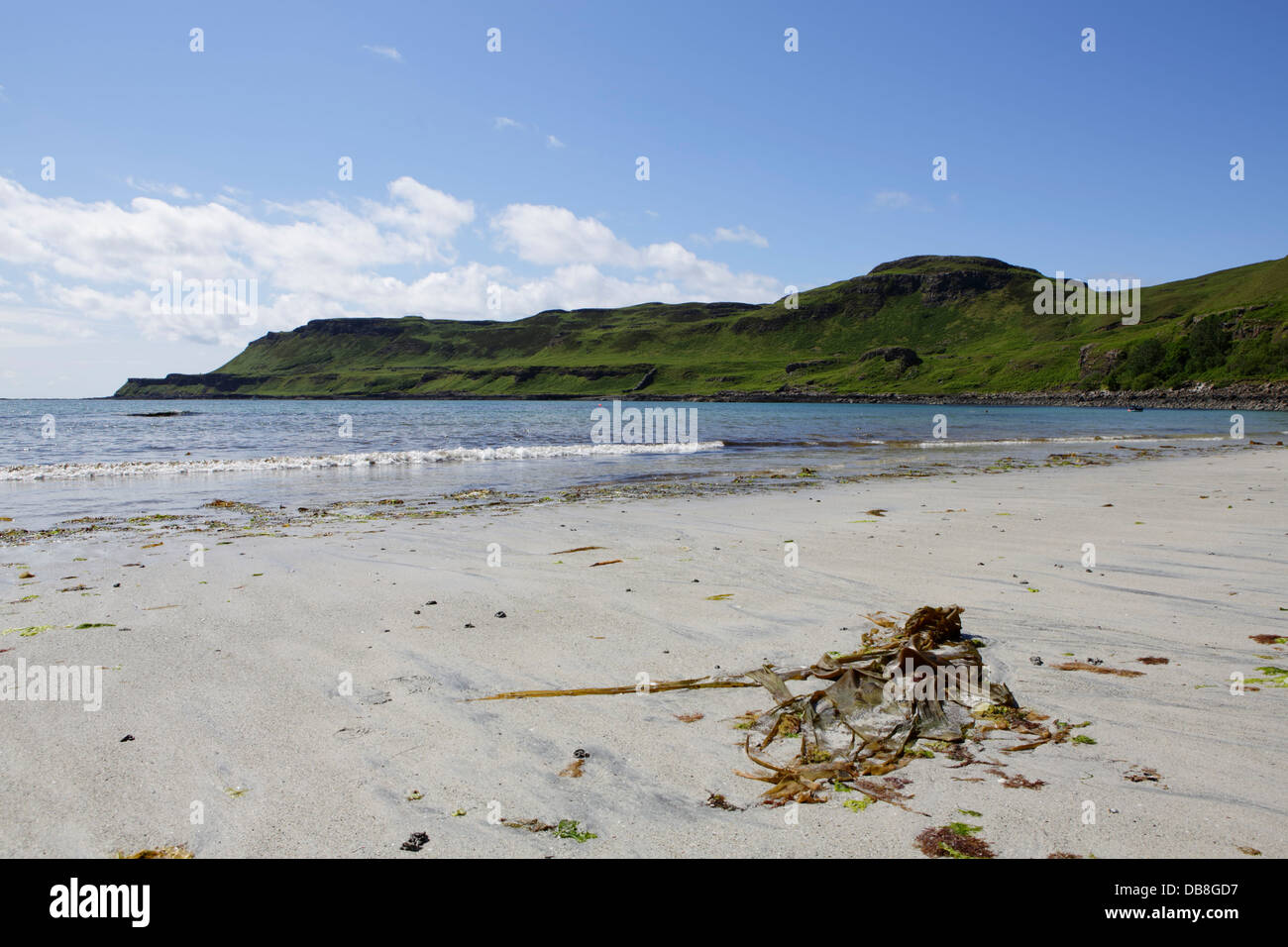 Calgary bay on the isle of Mull with the tide coming in up the sandy beach Stock Photo