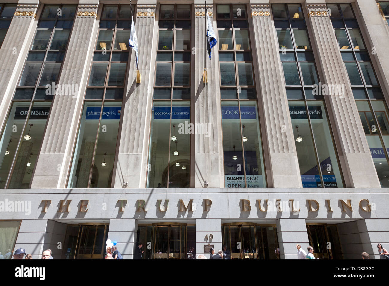 The Trump Building in the Financial District, New York City Stock Photo