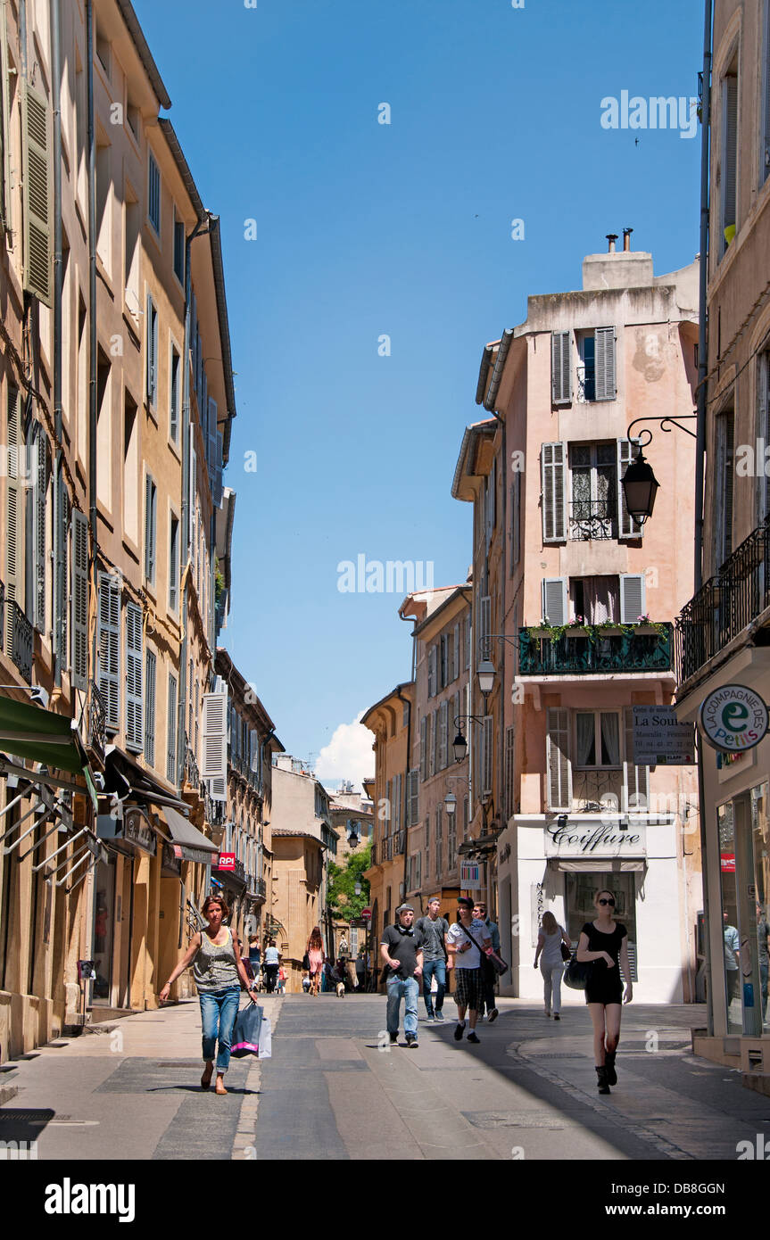 Aix-en-Provence is a, university city in the, Provence-Alpes-Côte d'Azur ,region of southern France. Stock Photo