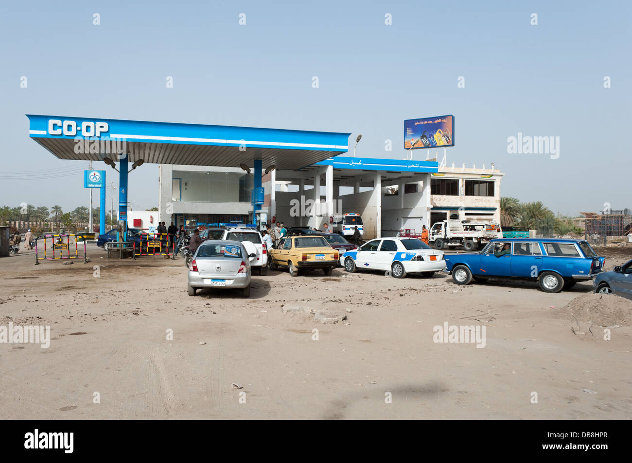 Gas station, Luxor, Egypt Stock Photo Alamy