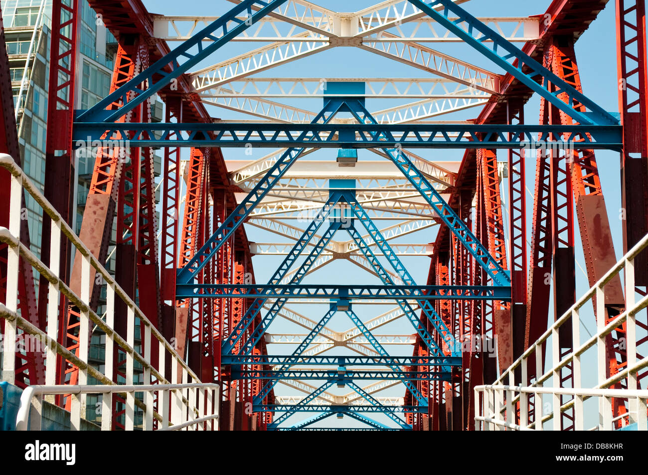 Detroit Bridge, Salford Quays, Manchester, UK Stock Photo