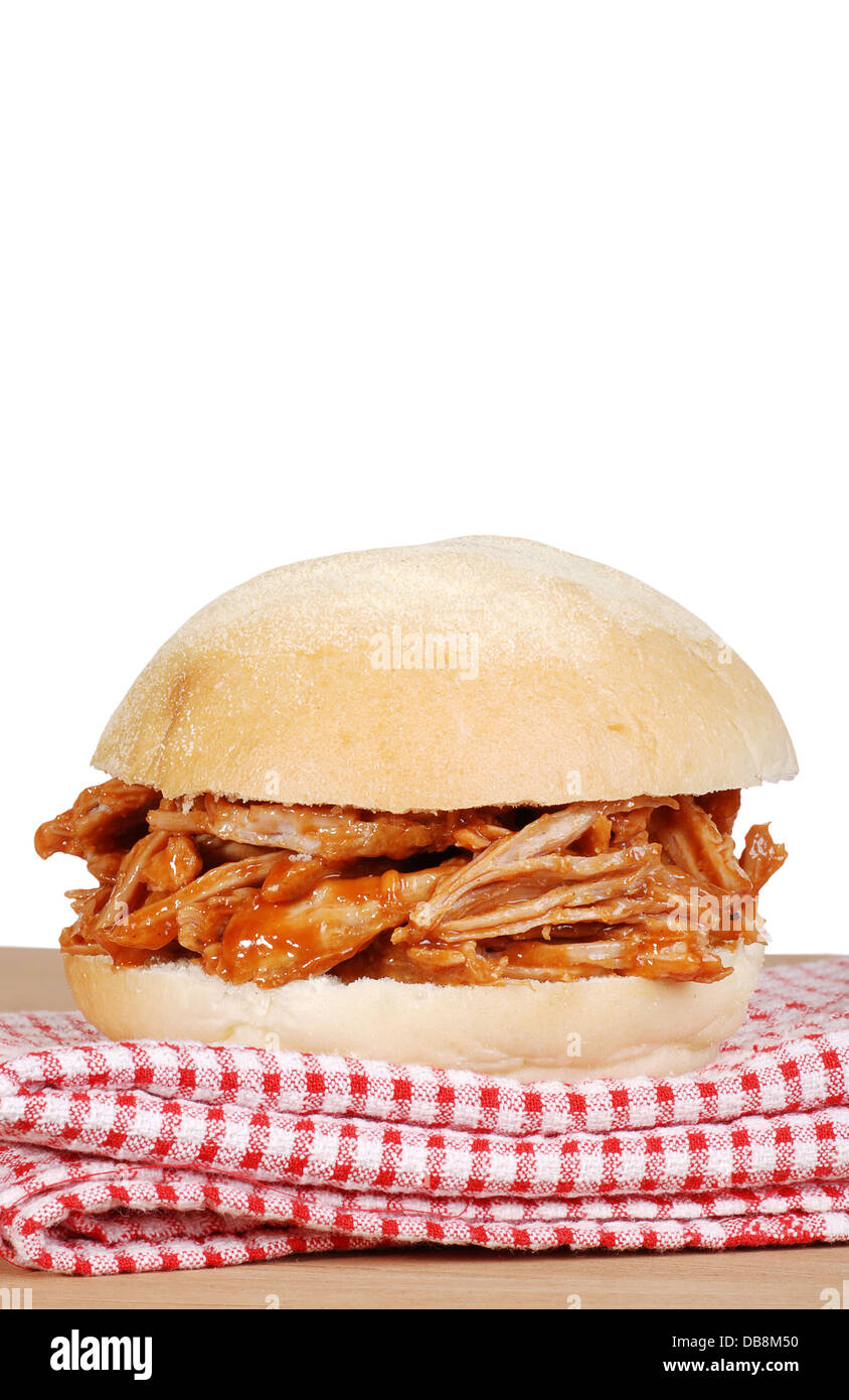 pulled pork sandwich Stock Photo Alamy