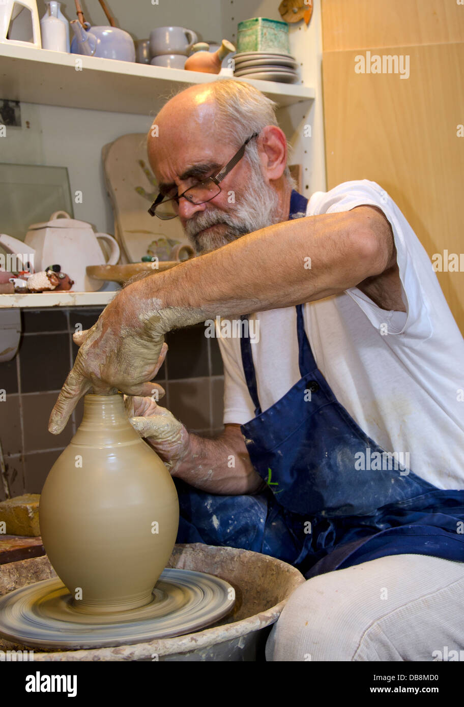 The potter at work Stock Photo Alamy
