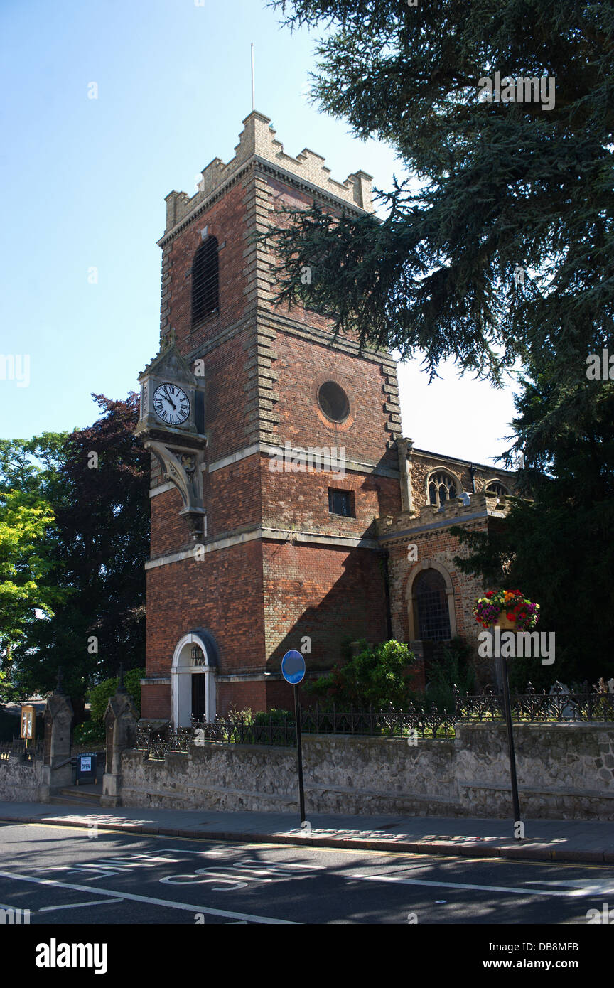 Clock Tower of Saint Peter´s Church, North Hill, Colchester, Essex